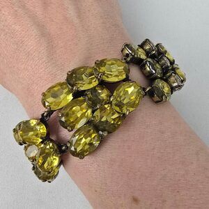J Crew Yellow Rhinestone Bracelet